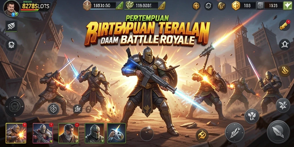 Gameplay seru di 8278SLOTS dengan pertempuran mematikan di arena.
