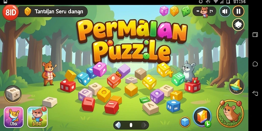 Tangkapan layar permainan 8ID yang menunjukkan tantangan puzzle menarik.