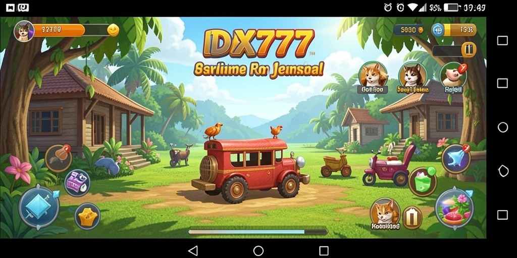 Tangkapan layar menampilkan gameplay seru dan santai dari IDX777.