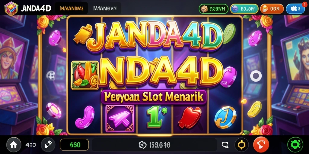 Tampilan menarik JANDA4D saat bermain Slot dengan berbagai efek visual.