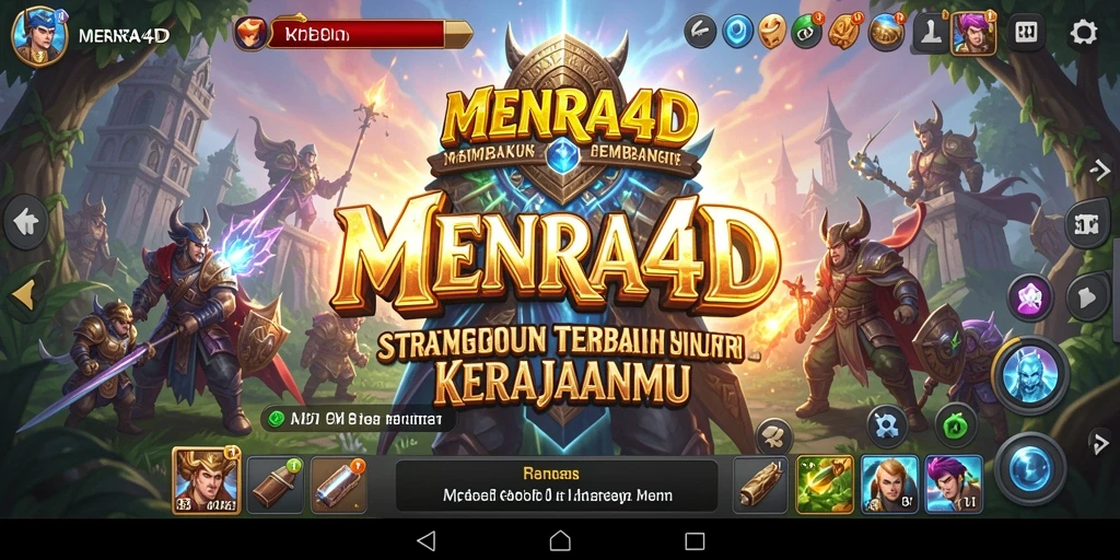 Tangkapan layar utama MENARA4D menampilkan gameplay taktis yang mendebarkan.