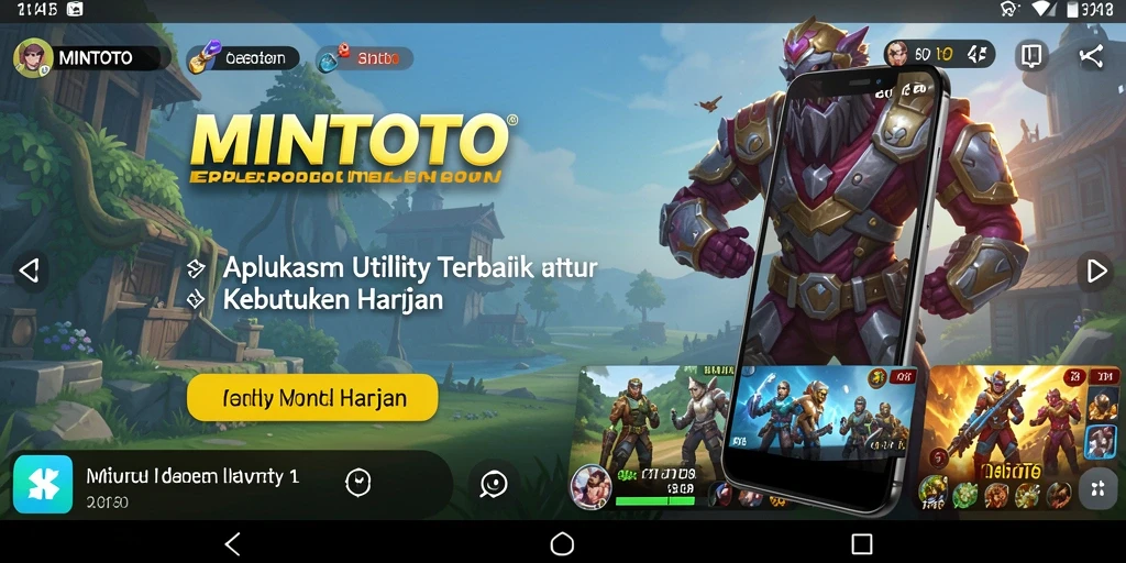 Tampilan antarmuka MINTOTO yang sederhana dan fungsional.
