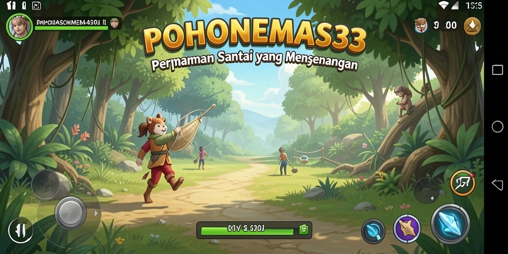 Gameplay POHONEMAS33 yang ceria dan mengasyikkan.