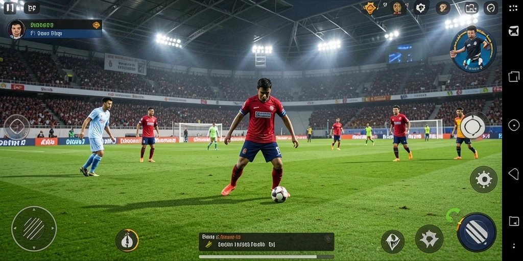 Tampilan gameplay PP7 dengan aksi menegangkan di lapangan.
