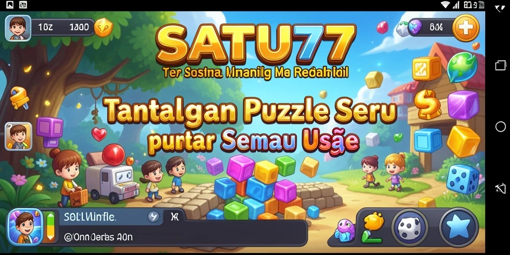 Tampilan gameplay SATU77 yang menantang dan menyenangkan.