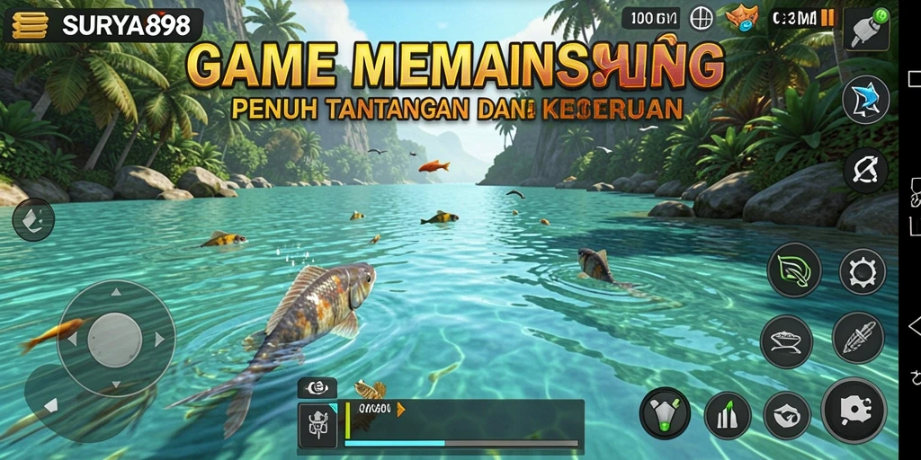 Gameplay memancing yang menarik dan realistis di SURYA898.
