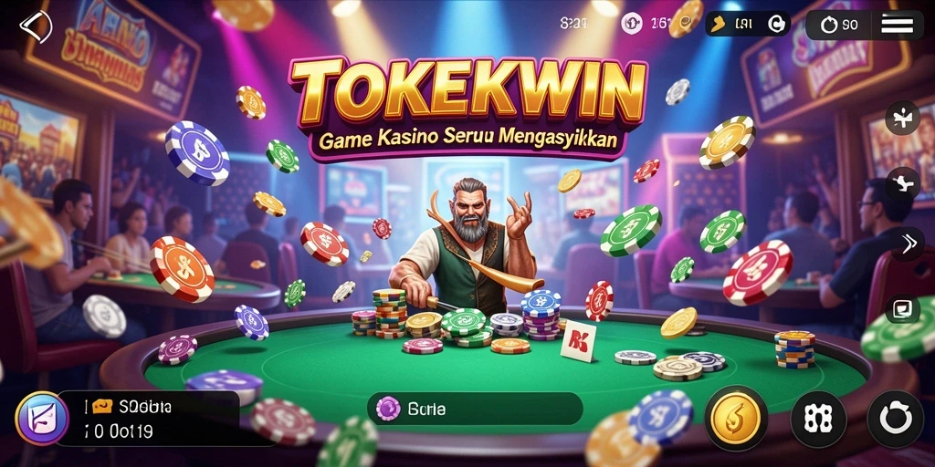 Tampilan menarik gameplay Kasino di TOKEKWIN.