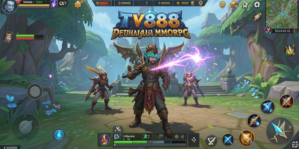 Tampilan gameplay mendebarkan dalam dunia MMORPG