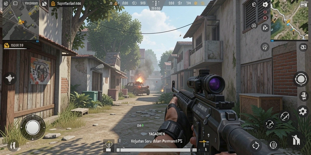 Screenshot YAGAOHEN menampilkan aksi seru gameplay FPS.